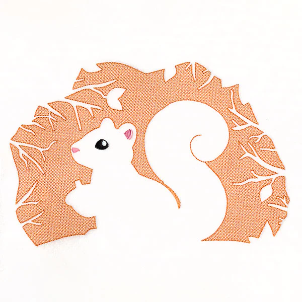 Spring Squirrel Silhouette (Embossed) - Image 6