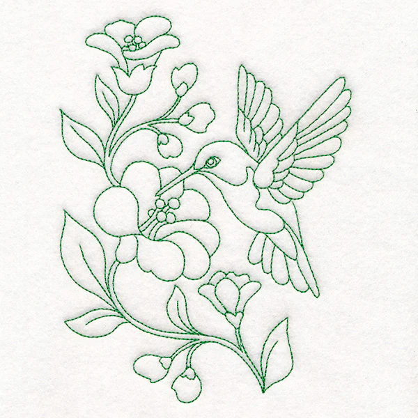 Spring Things Flowers - Hummingbird (Vintage) - Image 4