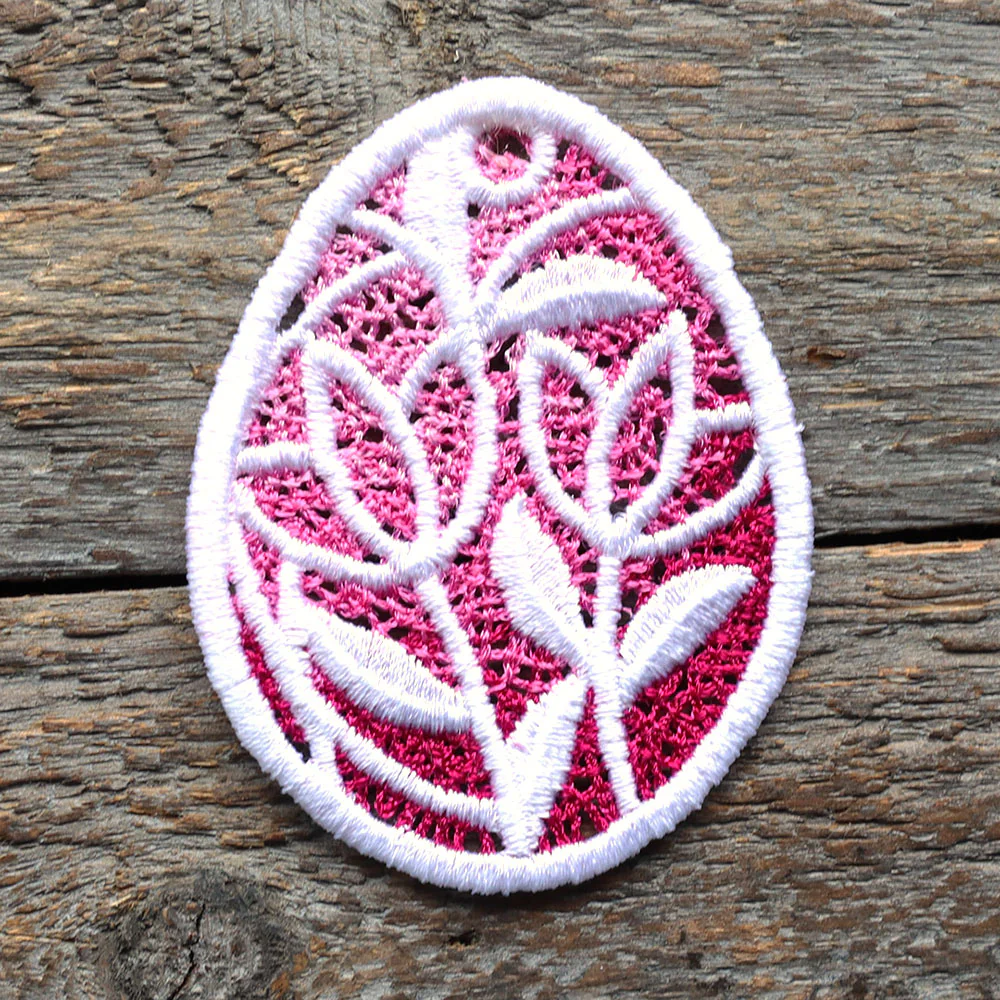 Spring Tulips Easter Egg Ornament (Lace) - Image 4