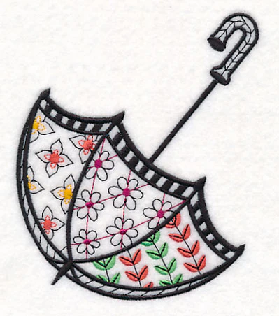 Spring Umbrella (Blackwork) - Image 3
