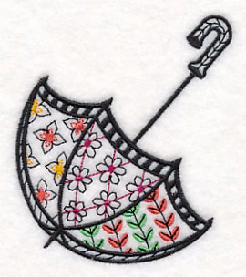 Spring Umbrella (Blackwork) - Image 4