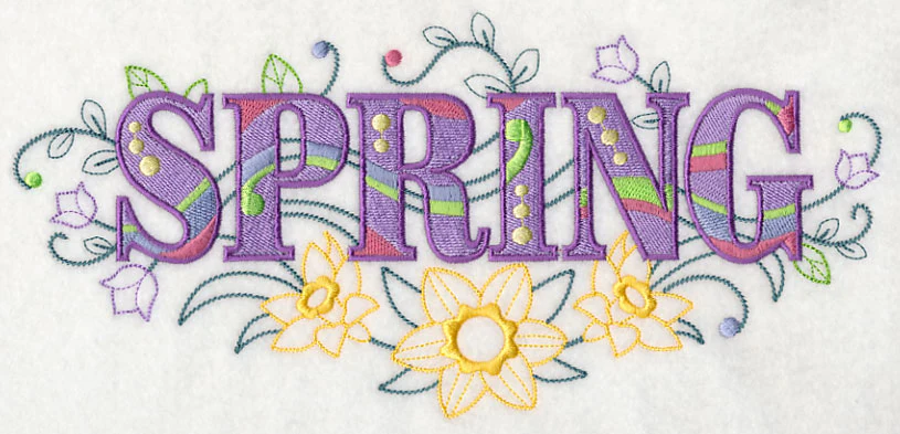 Spring with Vintage Flower Fade