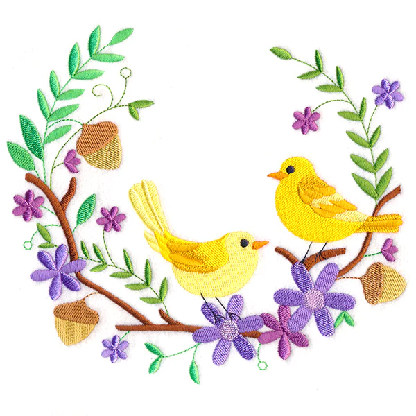 Springtime Birdies Wreath - Image 3