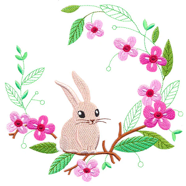 Springtime Bunny Wreath - Image 2