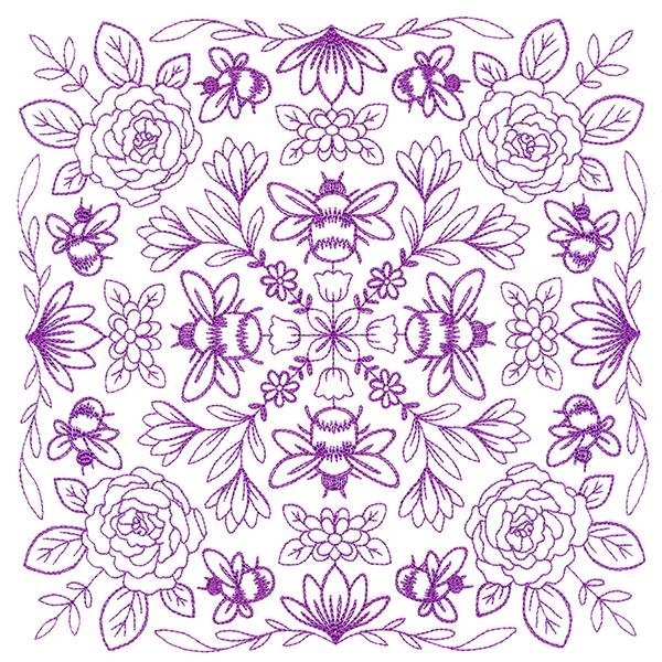Springtime Charms Kaleidoscope Square 2