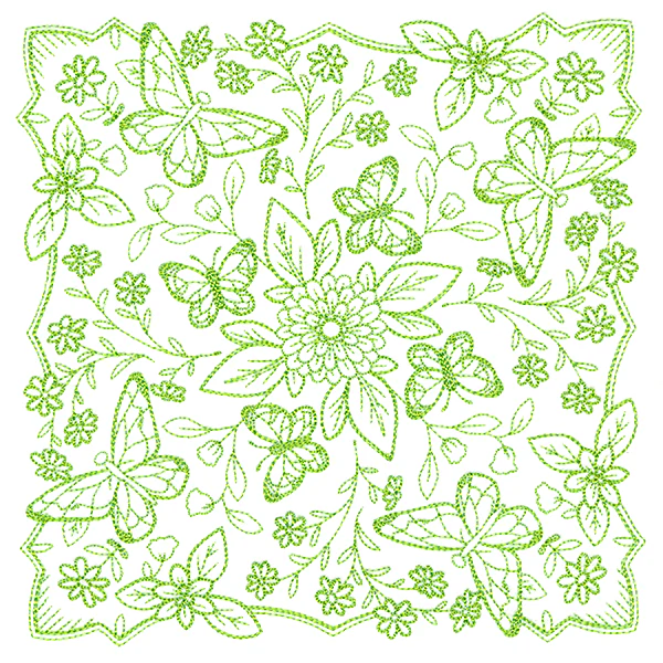 Springtime Charms Kaleidoscope Square 3 - Image 2