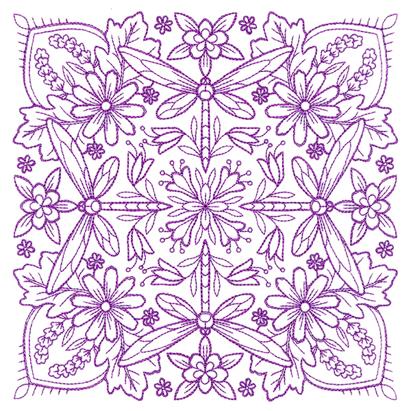 Springtime Charms Kaleidoscope Square 5 - Image 2