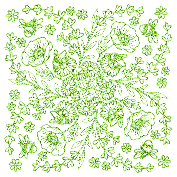 Springtime Charms Kaleidoscope Square 6 - Image 3