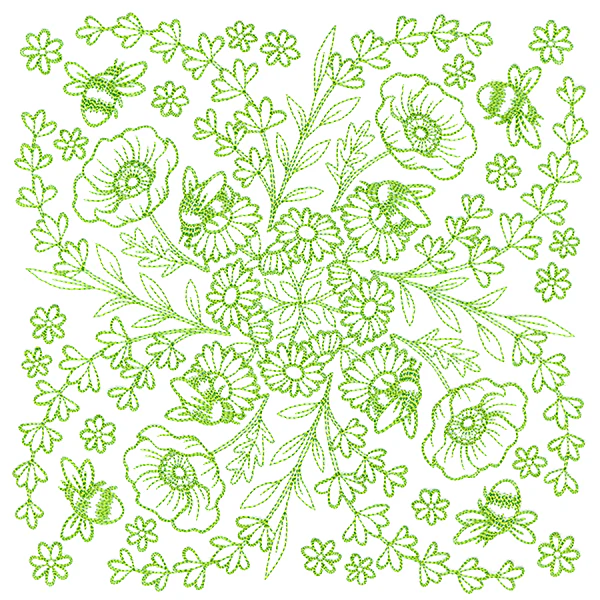 Springtime Charms Kaleidoscope Square 6 - Image 5