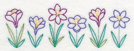Springtime Crocus Border (Vintage) - Image 4