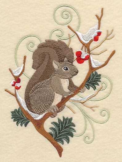 Squirrel and Winter Branch Wedge - Image 3
