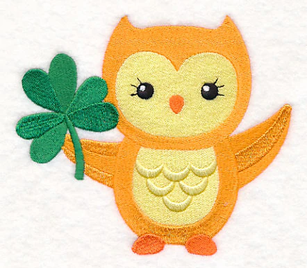St. Patrick's Day Owl with Shamrock - Image 3
