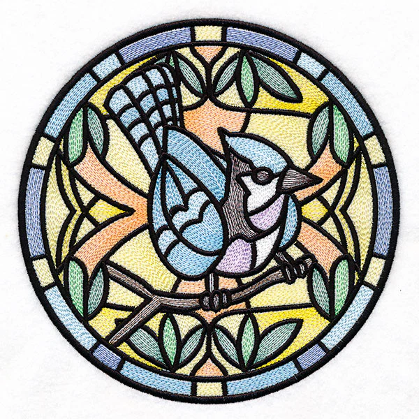 Stained Glass Birds - Blue Jay - Image 2