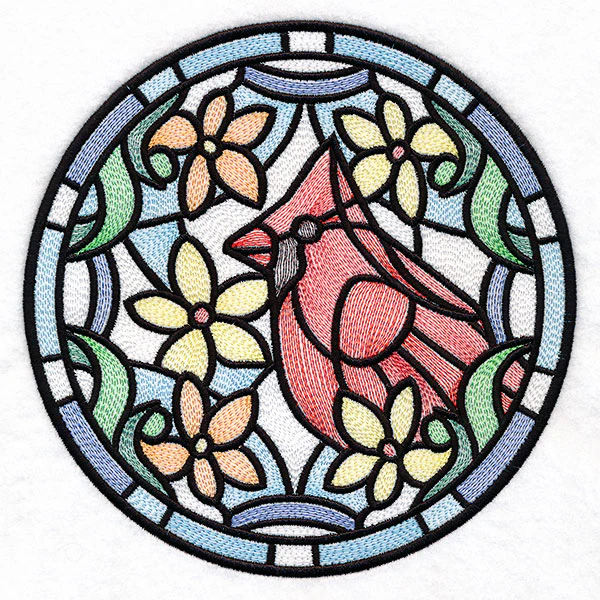 Stained Glass Birds - Cardinal - Image 2