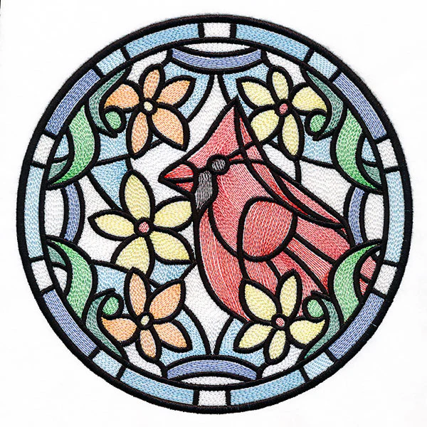 Stained Glass Birds - Cardinal - Image 5