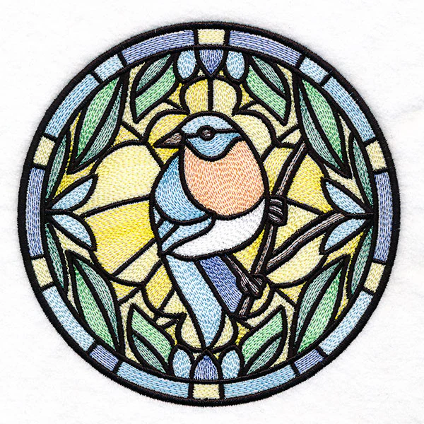 Stained Glass Birds - Western Bluebird - Image 5