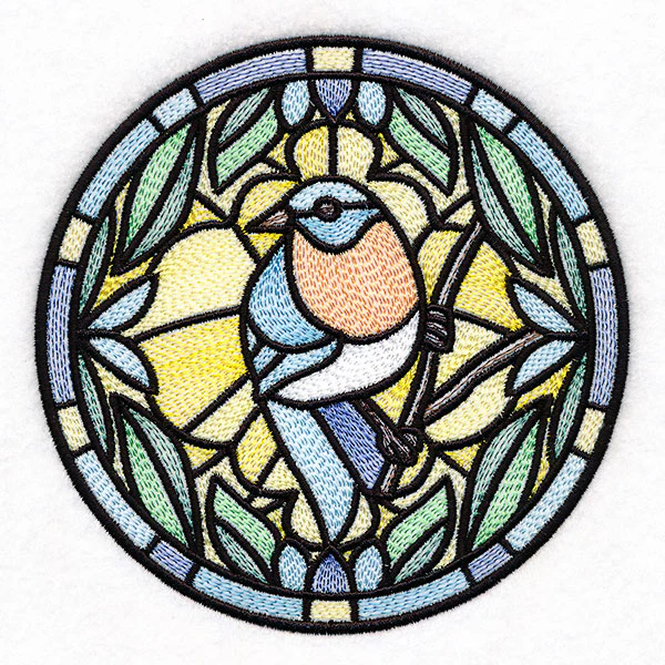 Stained Glass Birds - Western Bluebird - Image 7