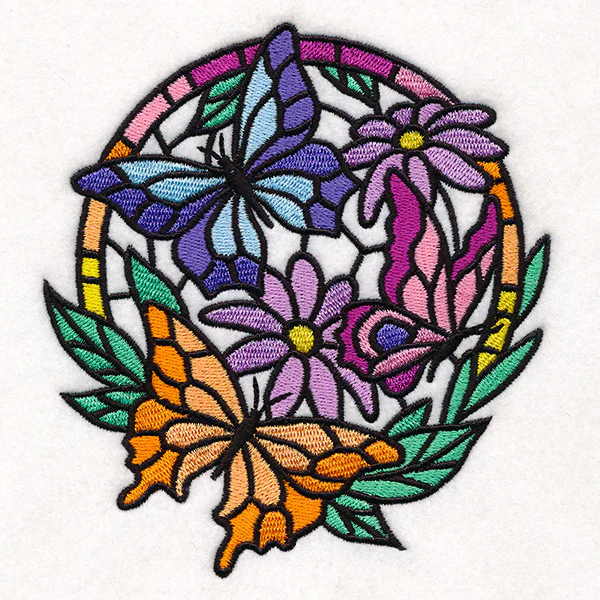 Stained Glass Butterfly Circle - Image 5