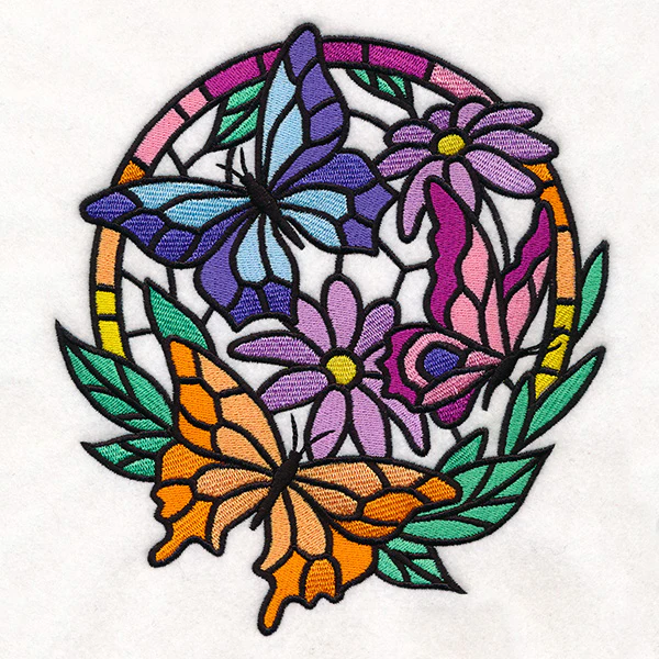 Stained Glass Butterfly Circle - Image 7