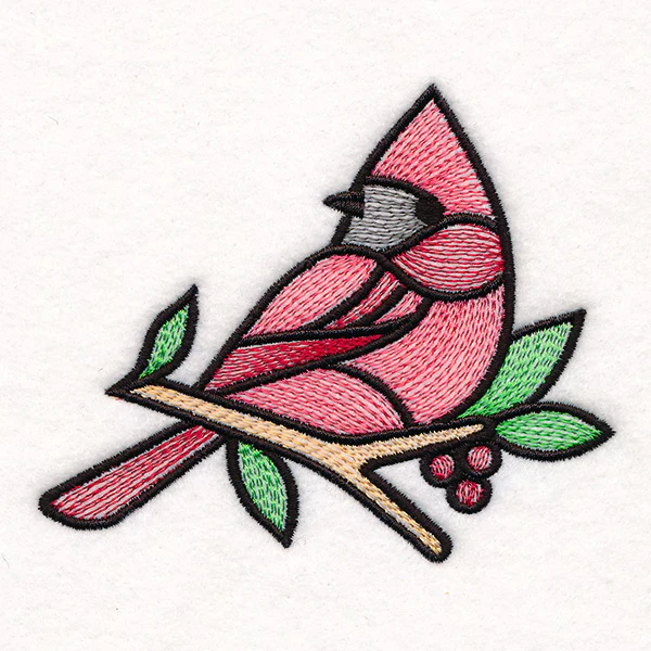 Stained Glass Christmas Accents - Cardinal - Image 7