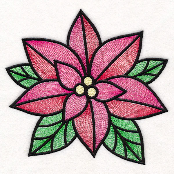 Stained Glass Christmas Accents - Poinsettia - Image 4