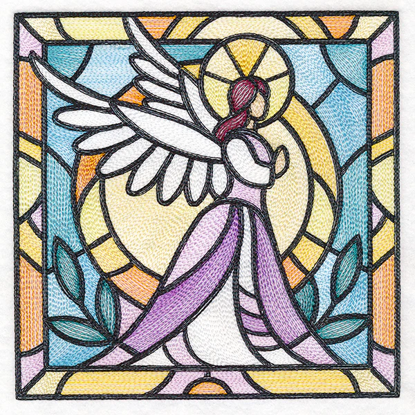Stained Glass Christmas - Angel - Image 3
