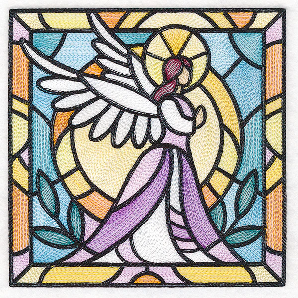 Stained Glass Christmas - Angel - Image 5