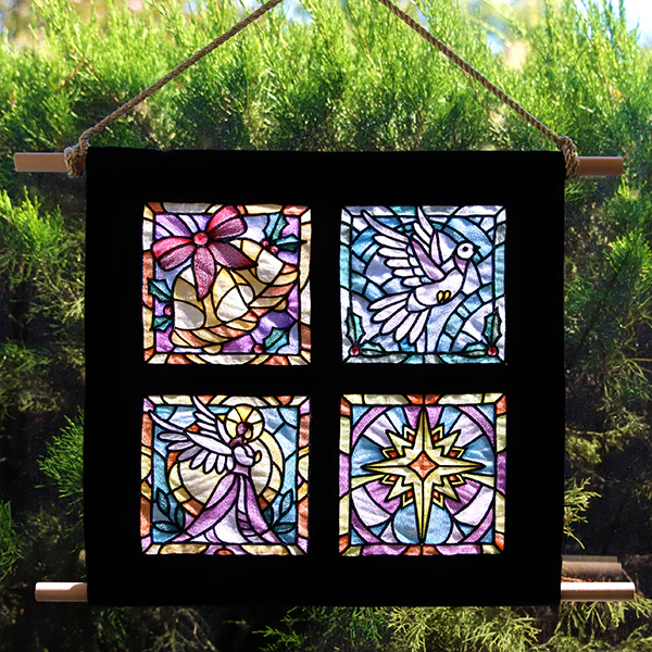 Stained Glass Christmas - Dove - Image 10