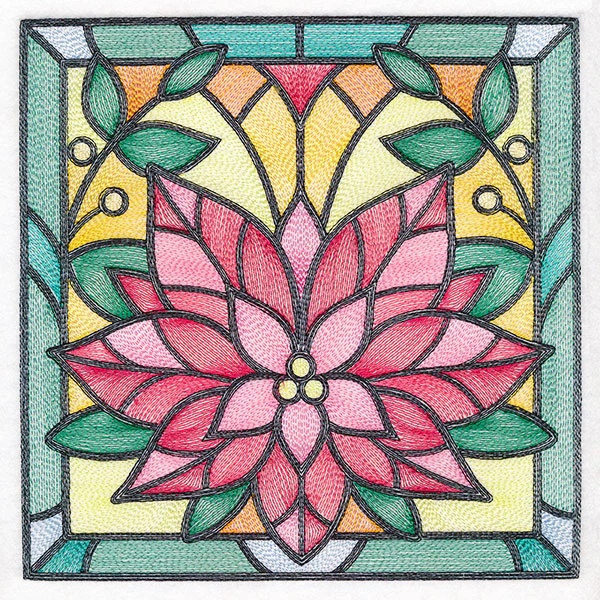 Stained Glass Christmas -  Poinsettia - Image 5