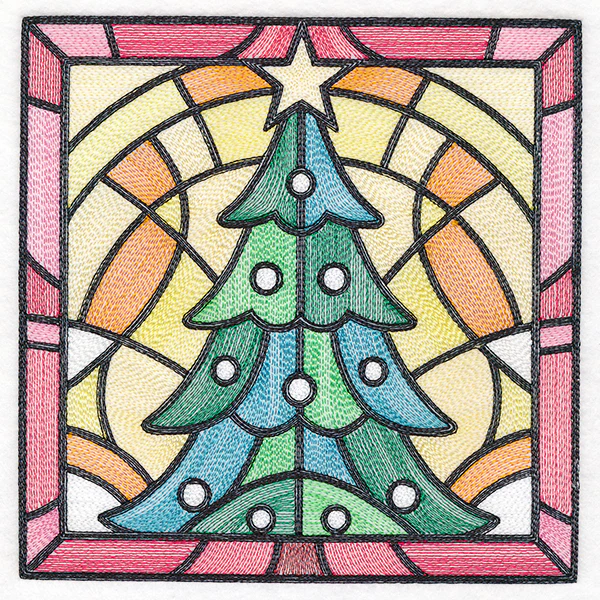 Stained Glass Christmas - Tree - Image 2