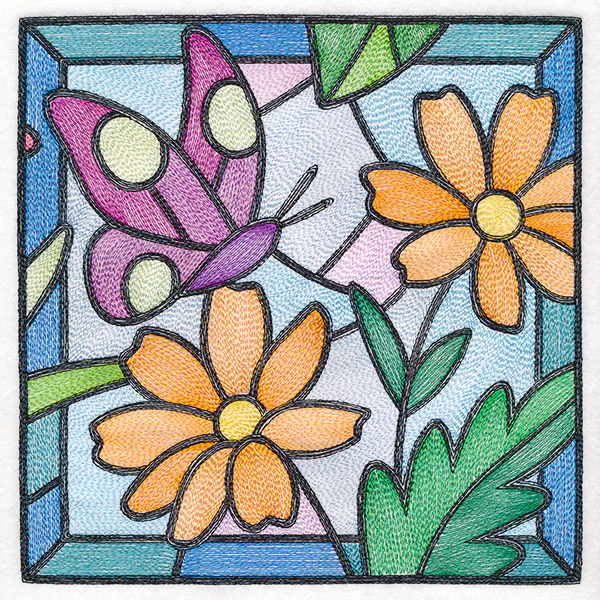 Stained Glass Garden - Asters - Image 13