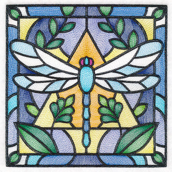 Stained Glass Garden - Dragonfly - Image 3