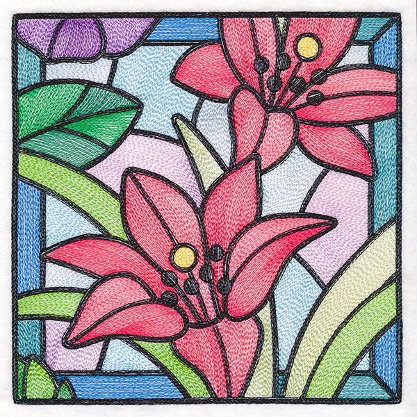Stained Glass Garden - Lilies - Image 4