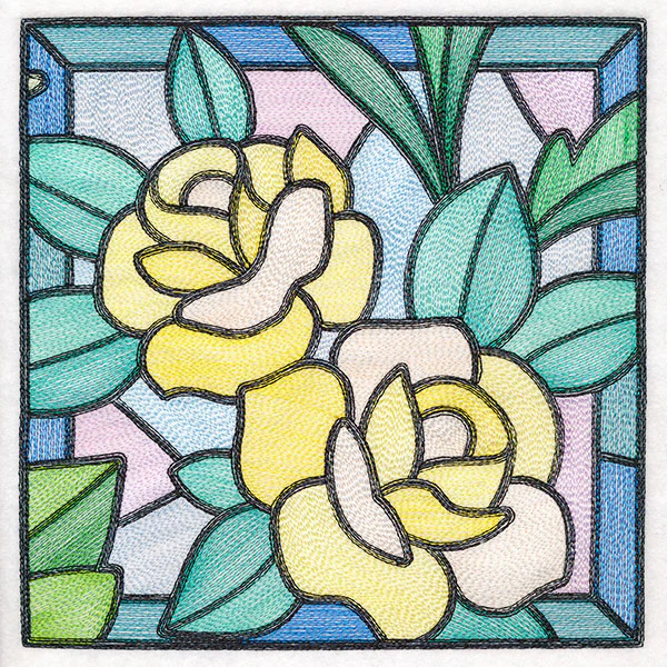 Stained Glass Garden - Roses - Image 13