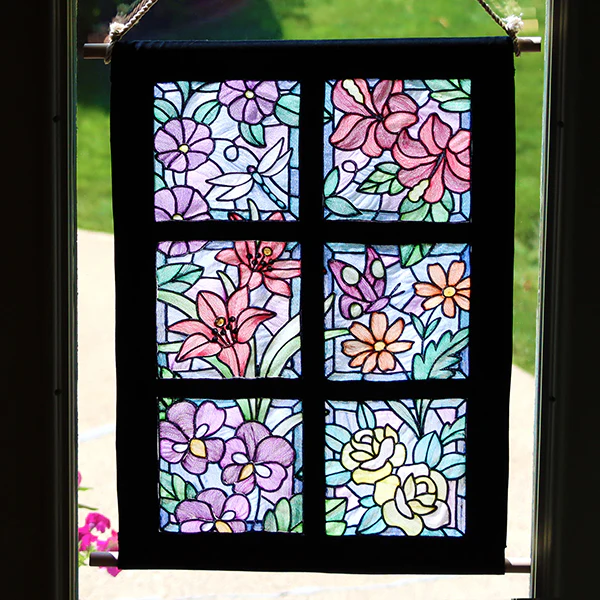 Stained Glass Garden - Violets - Image 6