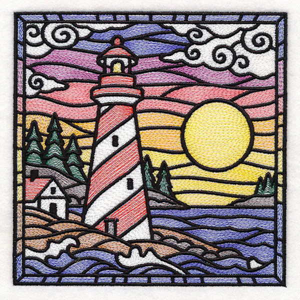 Stained Glass Lighthouse Square - Image 5