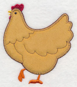 Standing Chicken (Heirloom Applique) - Image 2