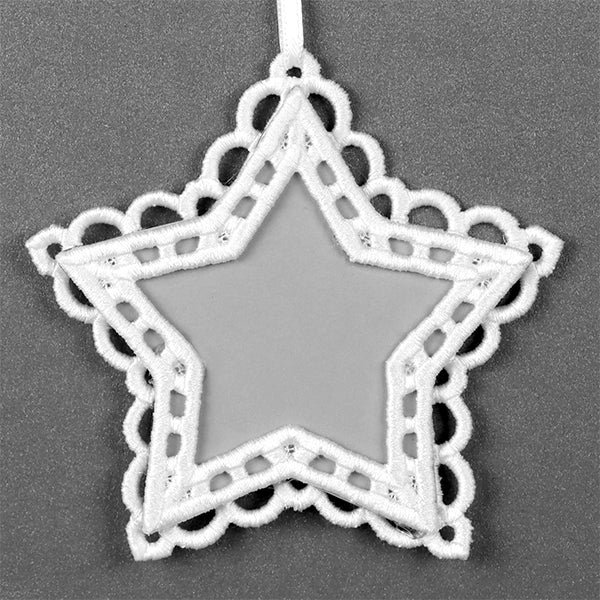 Star Frame Ornament (Lace) - Image 2