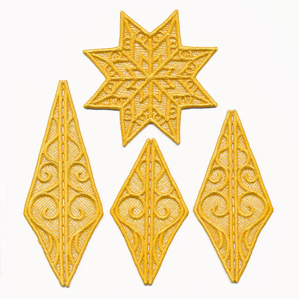 Star of Bethlehem Tree Topper (Lace) - Image 3
