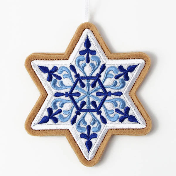 Star of David Cookie Ornament (In-the-Hoop) - Image 2