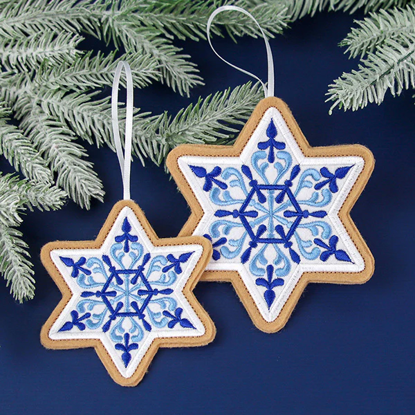 Star of David Cookie Ornament (In-the-Hoop) - Image 4