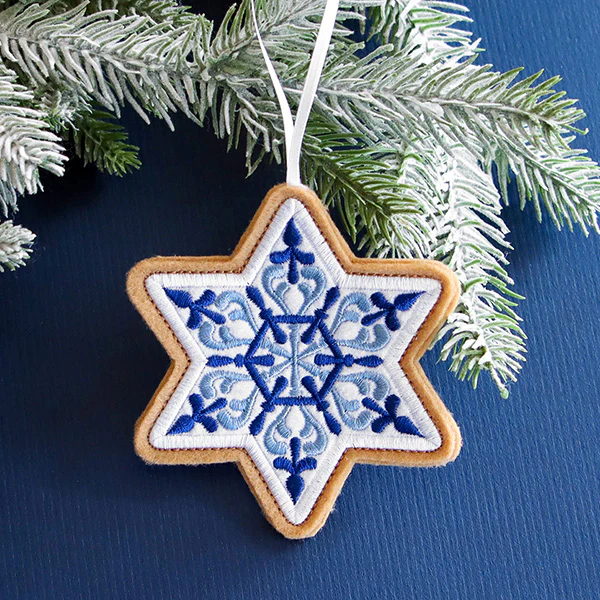 Star of David Cookie Ornament (In-the-Hoop) - Image 7