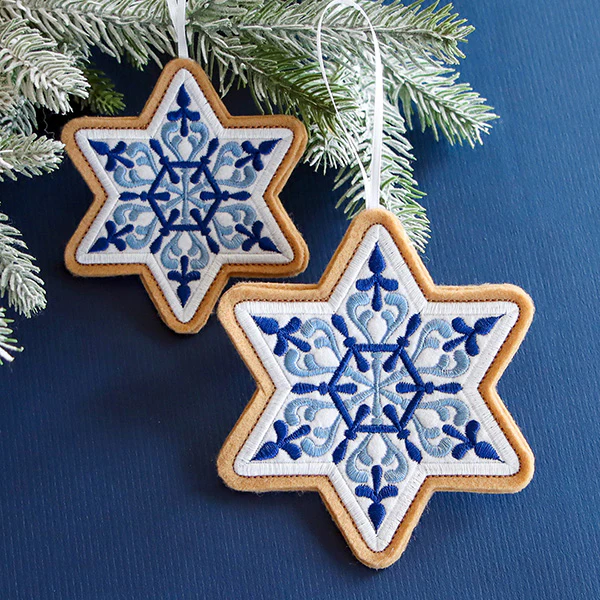 Star of David Cookie Ornament (In-the-Hoop) - Image 9
