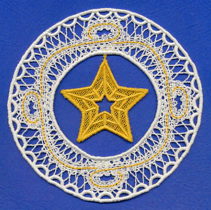 Star Ornament (Battenburg Lace) - Image 4