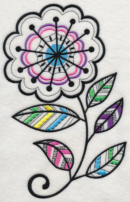 Starburst Blossom (Blackwork)