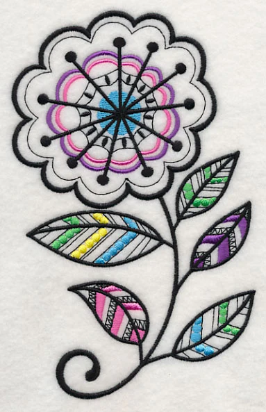 Starburst Blossom (Blackwork) - Image 3