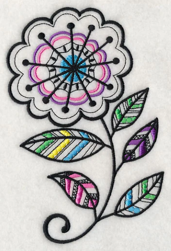 Starburst Blossom (Blackwork) - Image 4