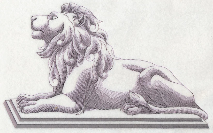 Stately Lion on Plinth - Image 5