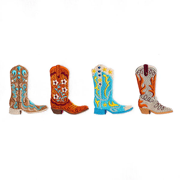 Stitch of the West Cowboy Boots Border - Image 3