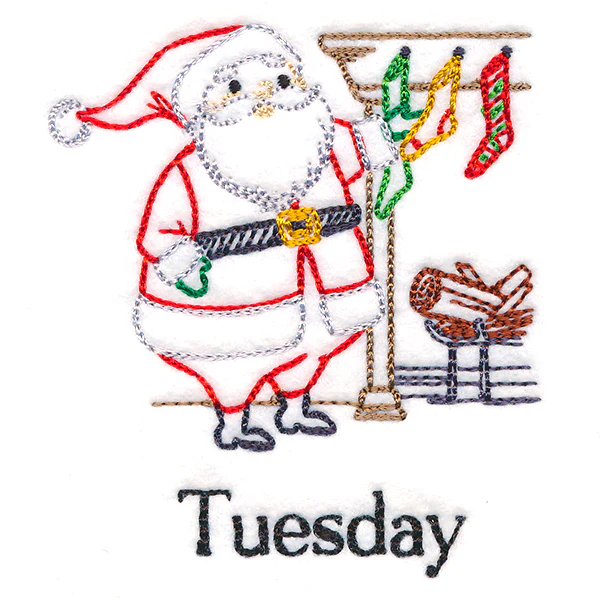 Stocking-Hanging Santa on Tuesday (Vintage) - Image 2